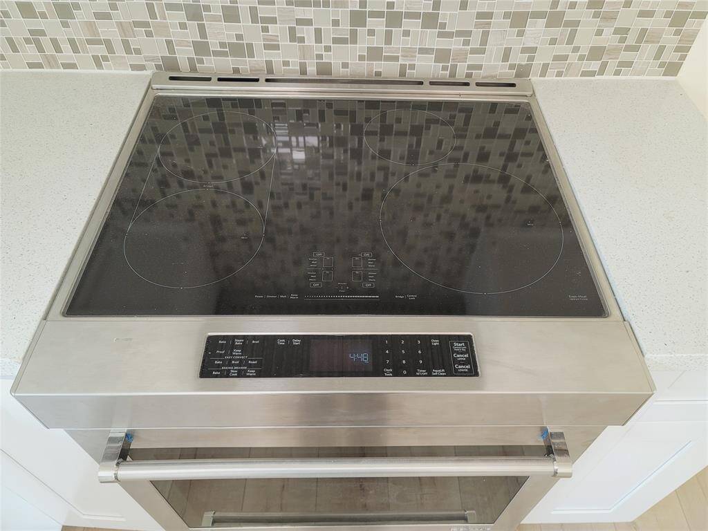 Induction electric range