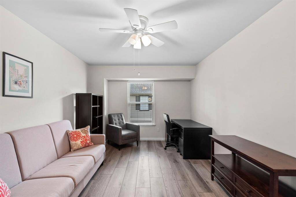 Another view of bedroom number three, being used as a flexible room.