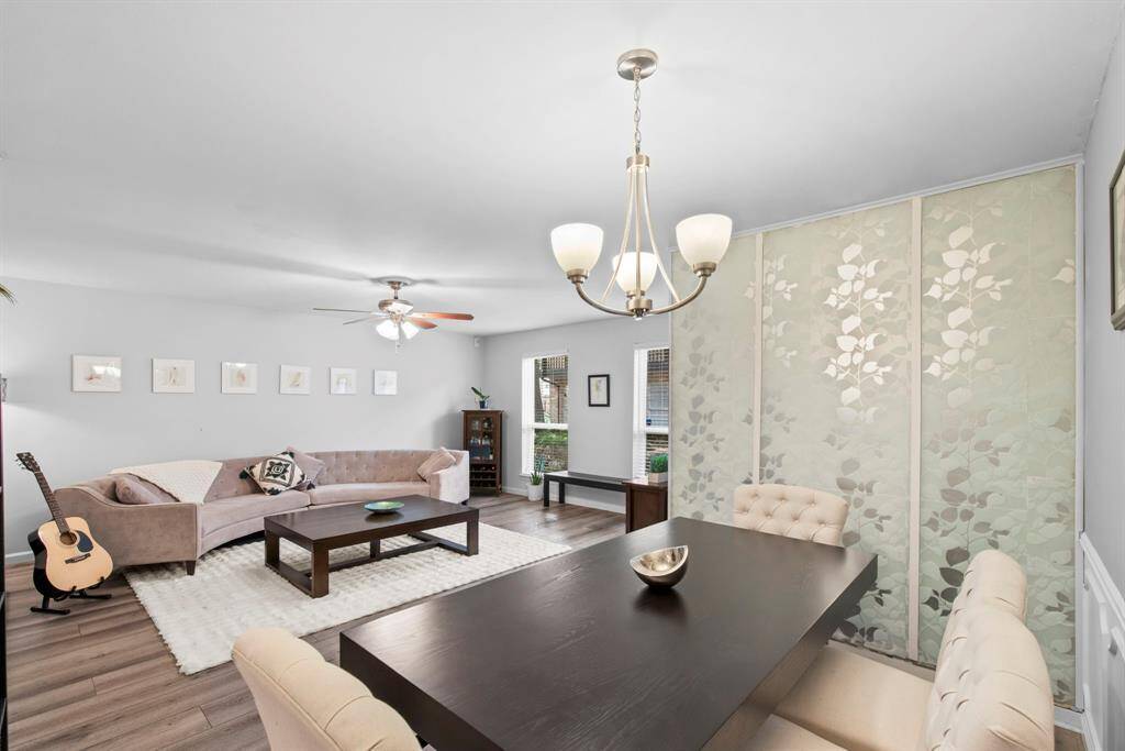 Open concept with formal living open to the formal dining.