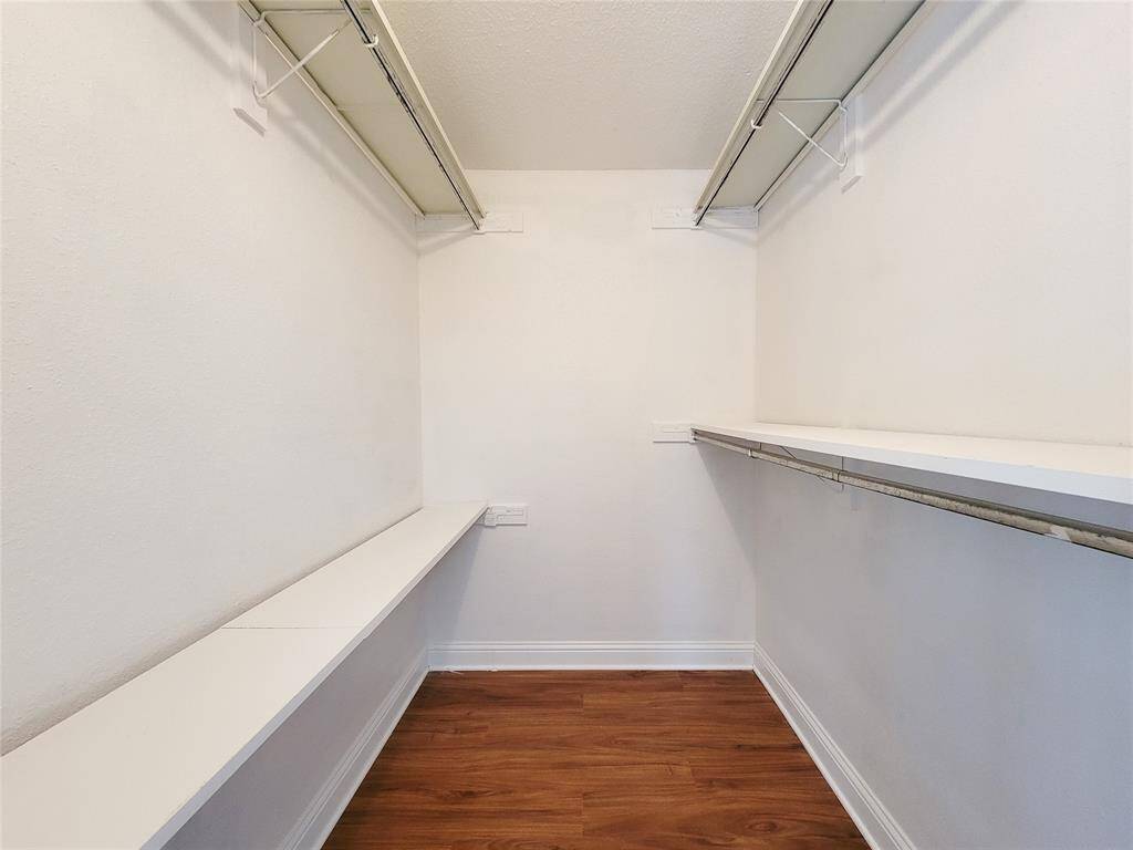 Bedrooms feature large closets.