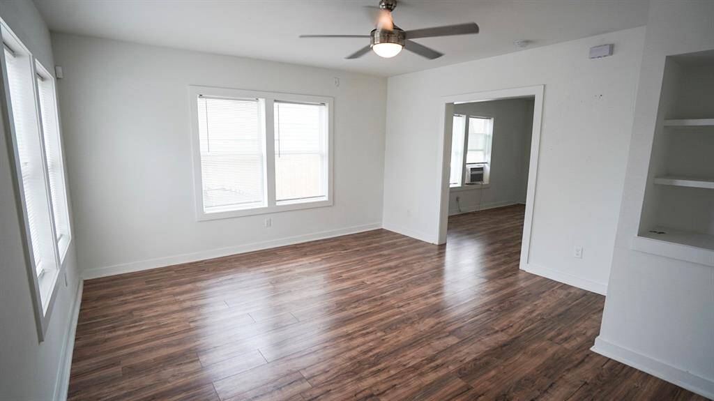 Unit A living area from front door