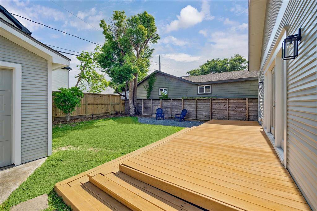 Enjoy seamless indoor-outdoor living with a large deck just off the back of the home—ideal for grilling, morning coffee, or evening gatherings