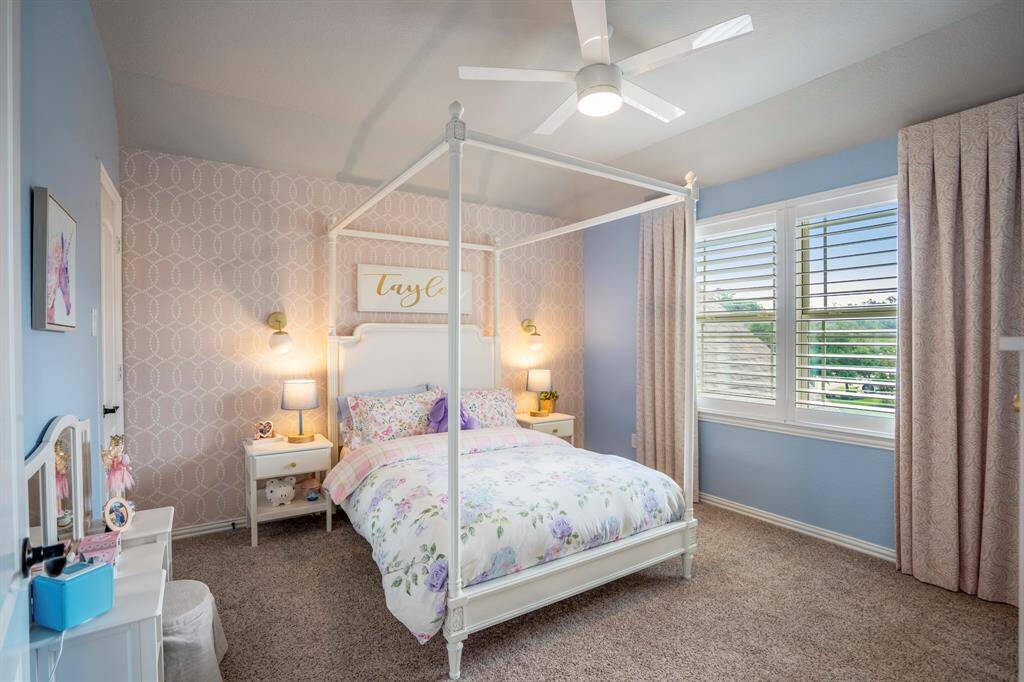 One of the upstairs bedrooms
