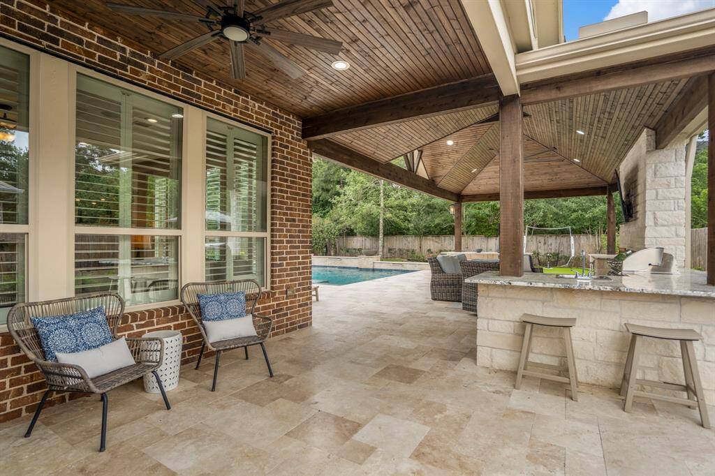 No detail was spared in this back yard addition