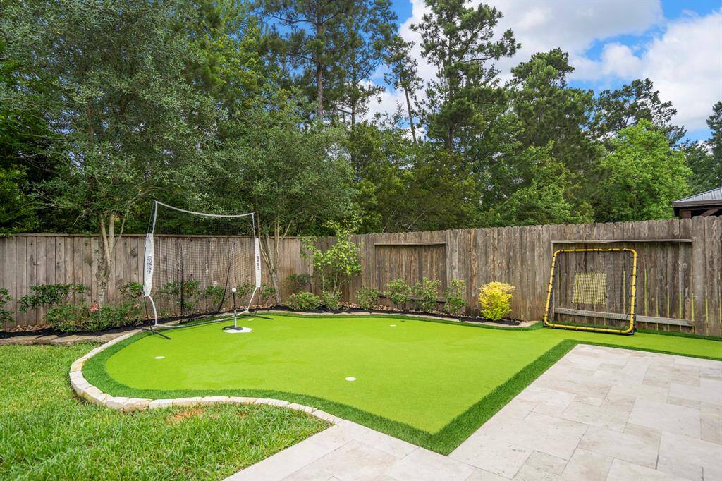 You will have your very own putting green