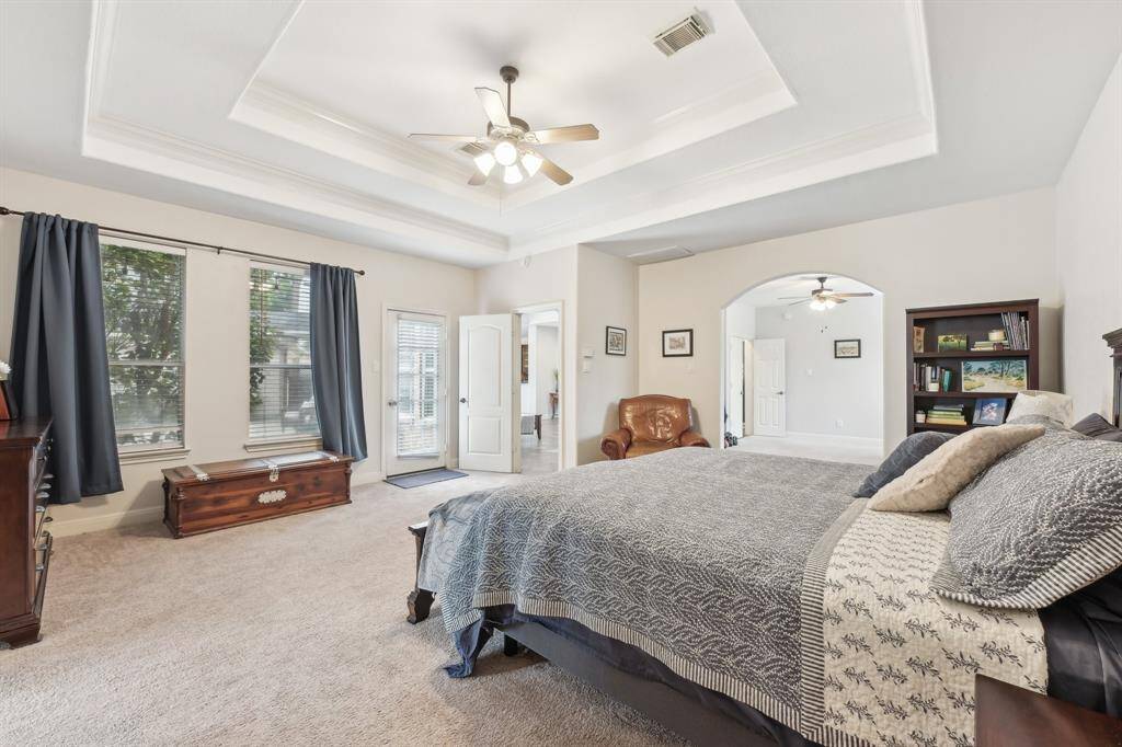 Primary bedroom is down and has multi-use suite attached!