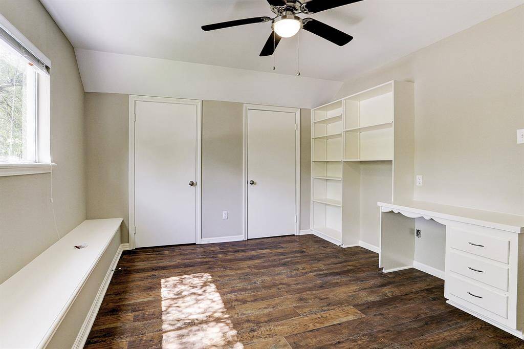 Custom Built-ins & Hardwood Flooring Throughout