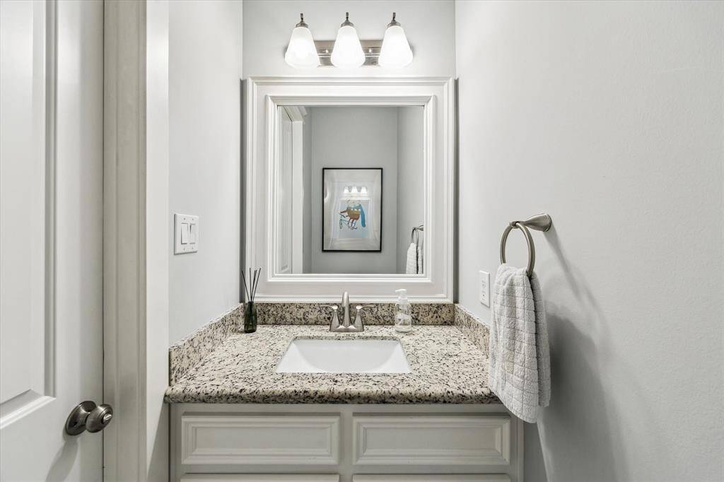 Powder bathroom on first floor.