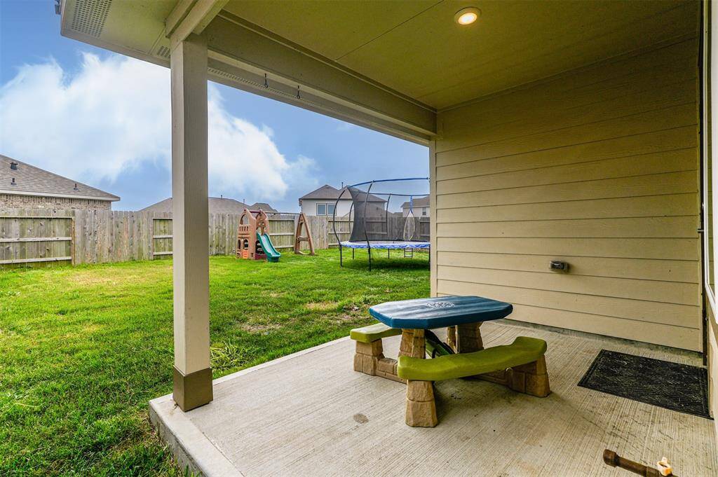 Covered back patio