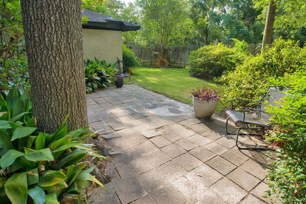 Fully fenced backyard