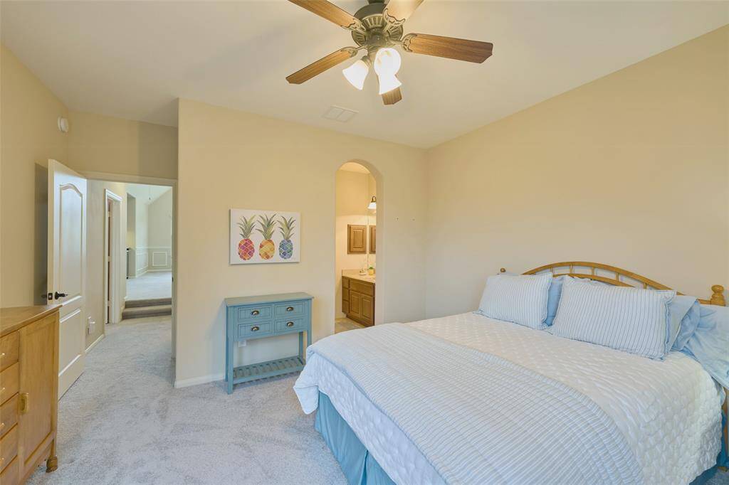Spacious Bedroom Upstairs, #5. Conveniently connects to Jack 'n Jill Bath and nice sized closet.