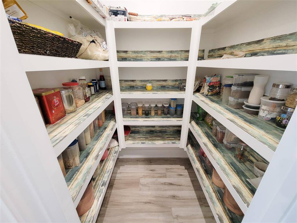 Roomy Walk-in Pantry.
