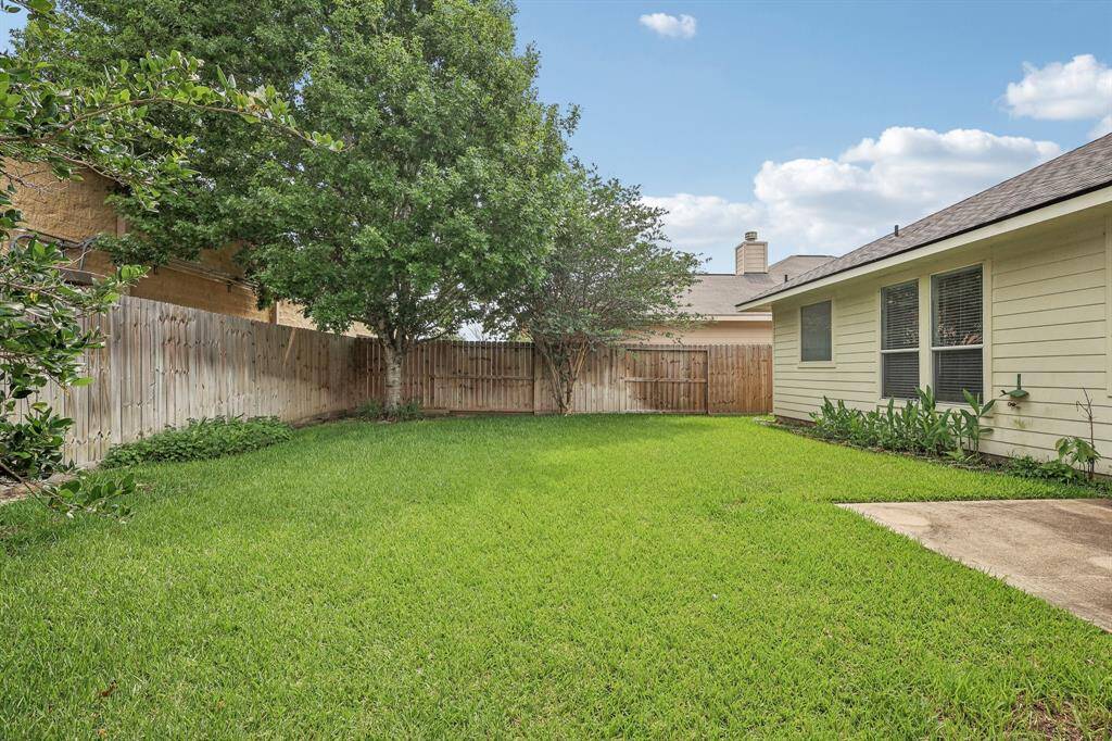 Good sized back yard.