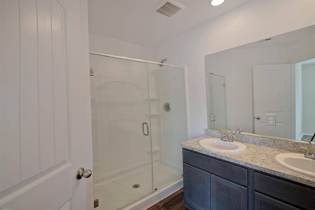 primary bathroom (with walk-in closet)