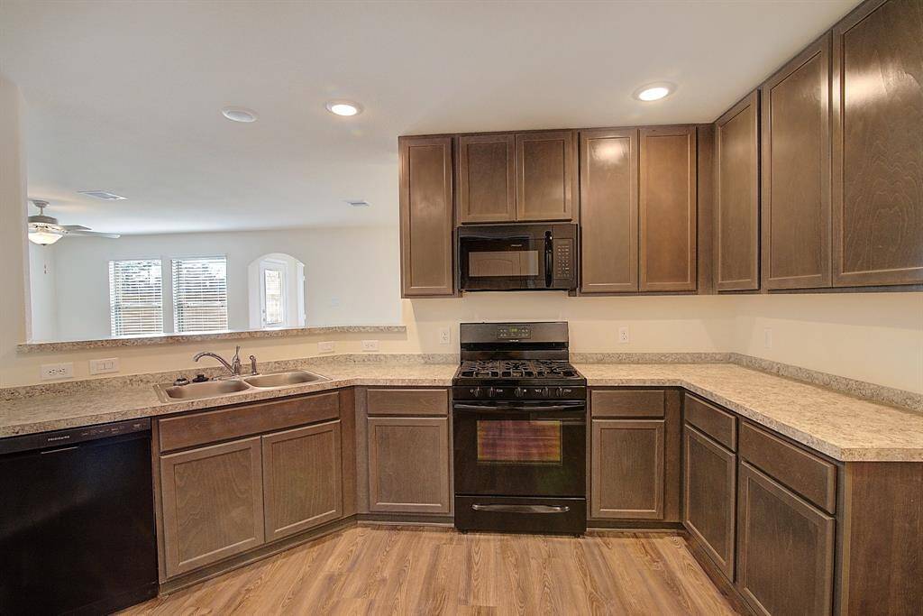 the kitchen