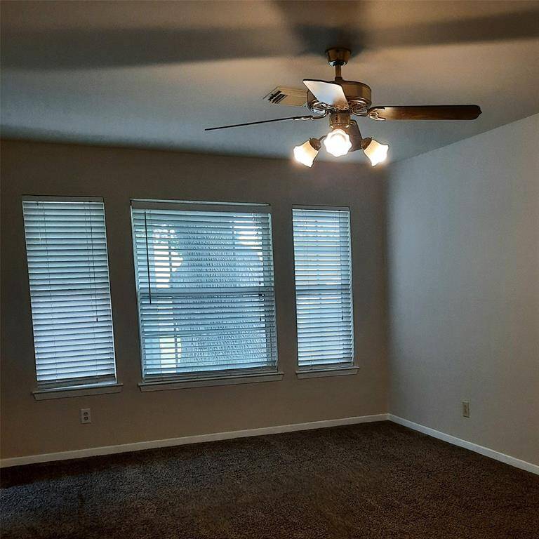 Family room with builtins