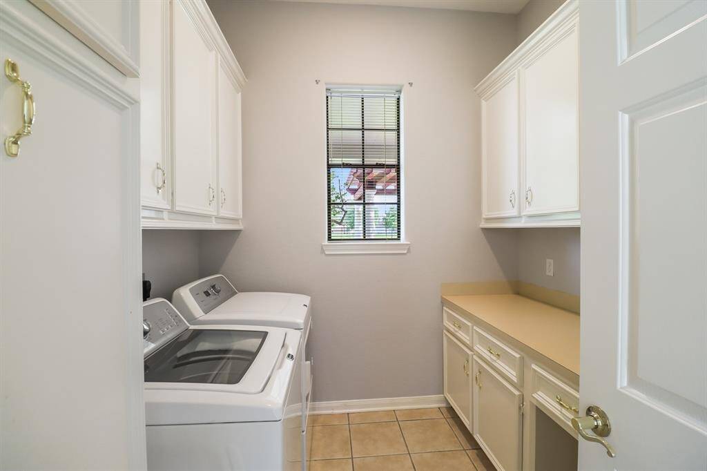 Spacious laundry room downstairs