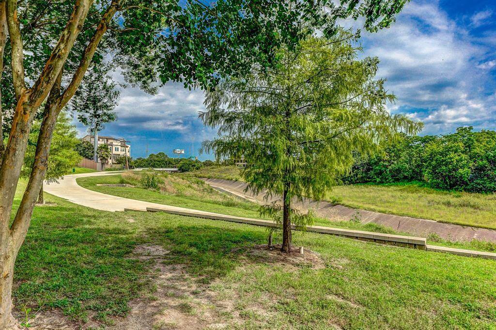 White Oak Bayou Trails next to the complex