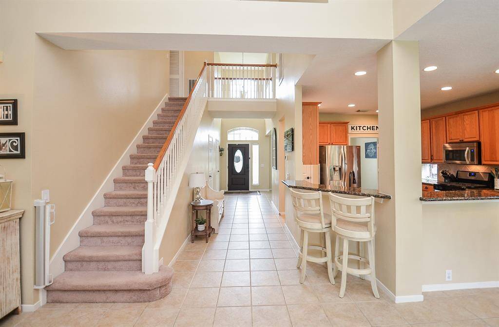Oversized and vast entry into this beautiful home.  Lets head upstairs ....
