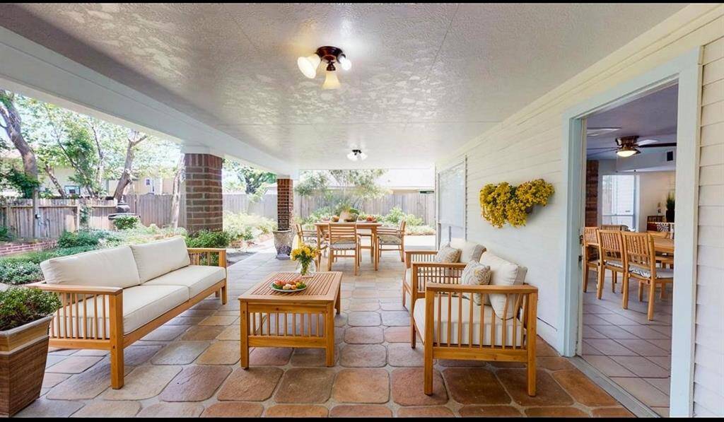 Virtually Staged - Covered patio area