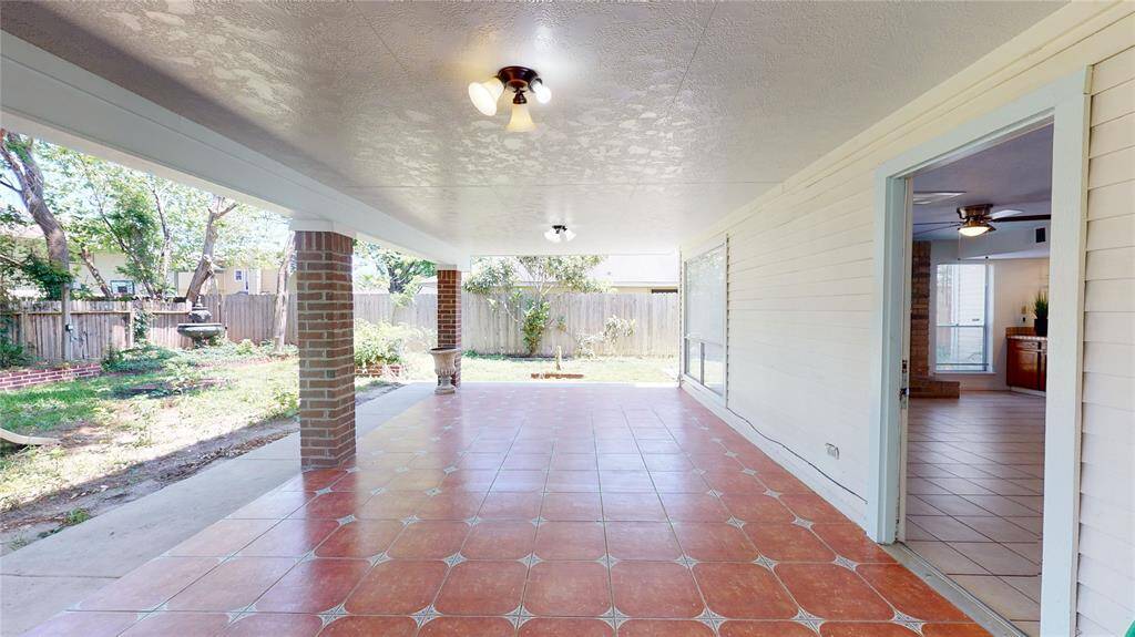 Cover patio area