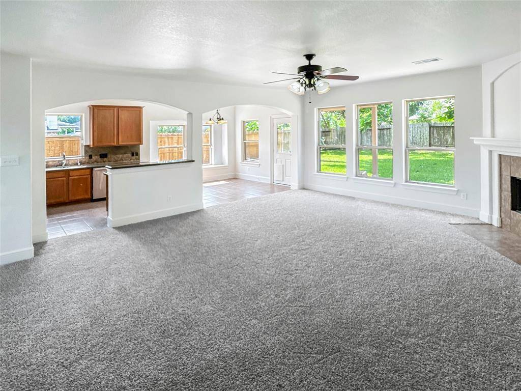 Large windows provide lots of natural light