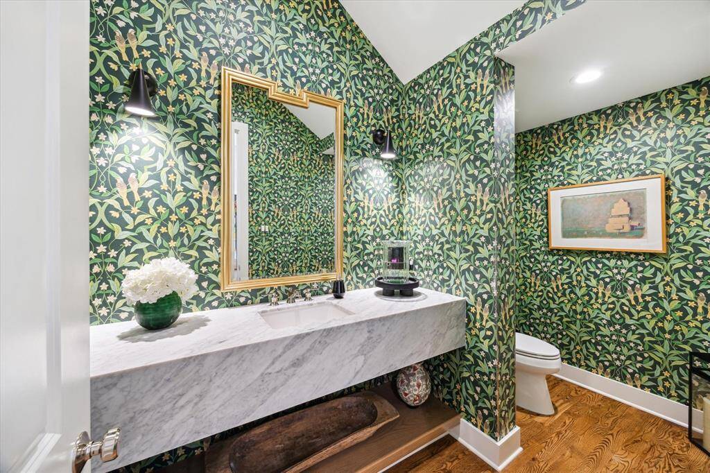 Powder bathroom.