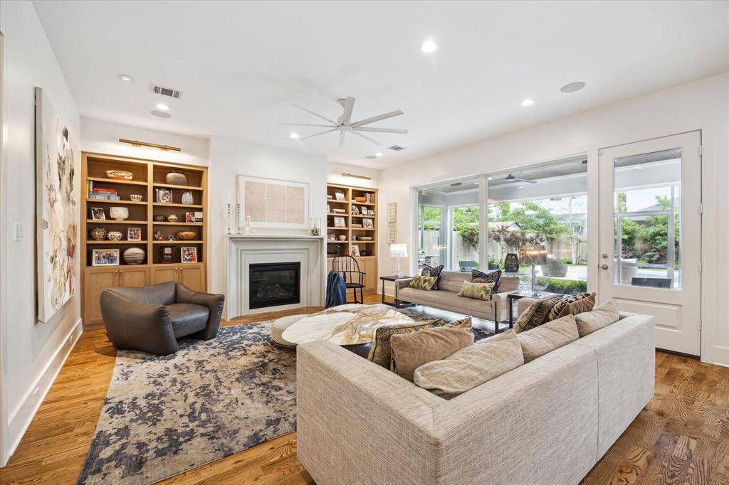 You will find art lighting throughout the house.