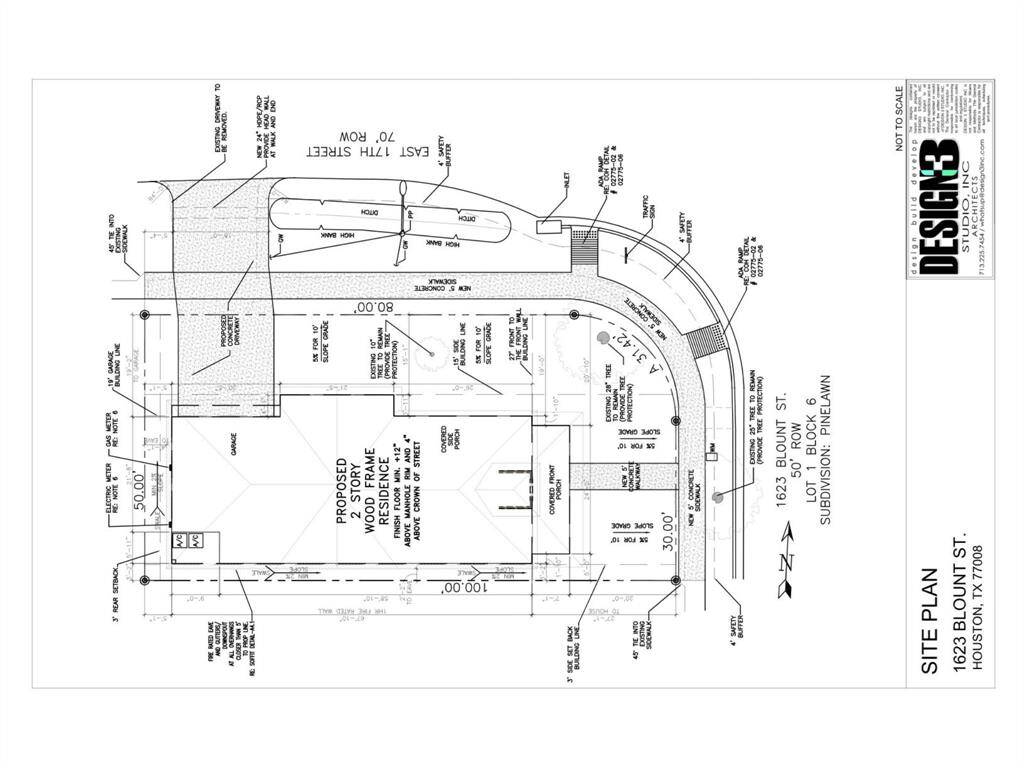 Site plan - side yard will be fenced.