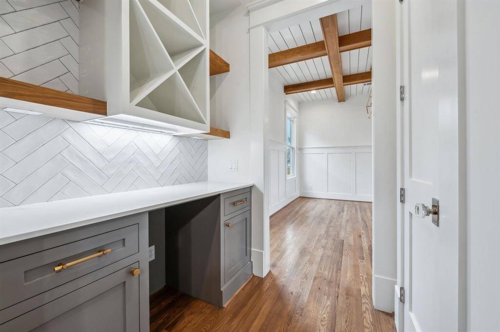 Mud room in same home.