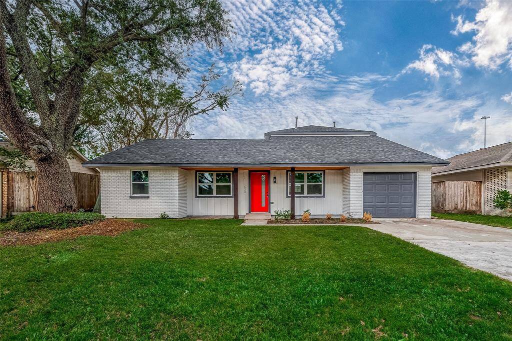 Gorgeous curb appeal with lots of shade provided by the mature trees which is essential in the Texas heat.