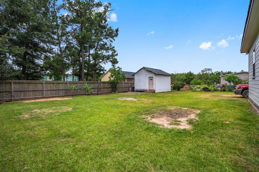 The large backyard provides endless potential