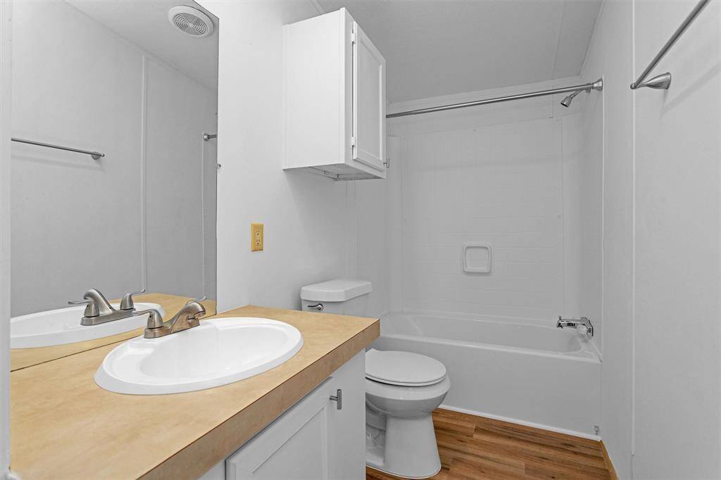 Recently updated hall bathroom