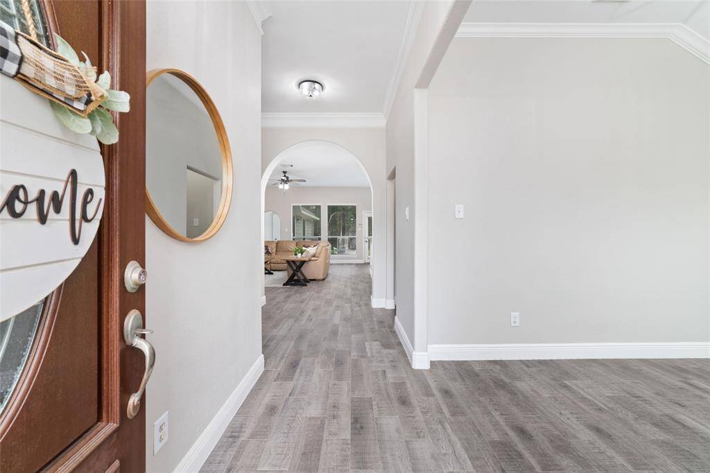 As you enter, the formal dining room is on the right.