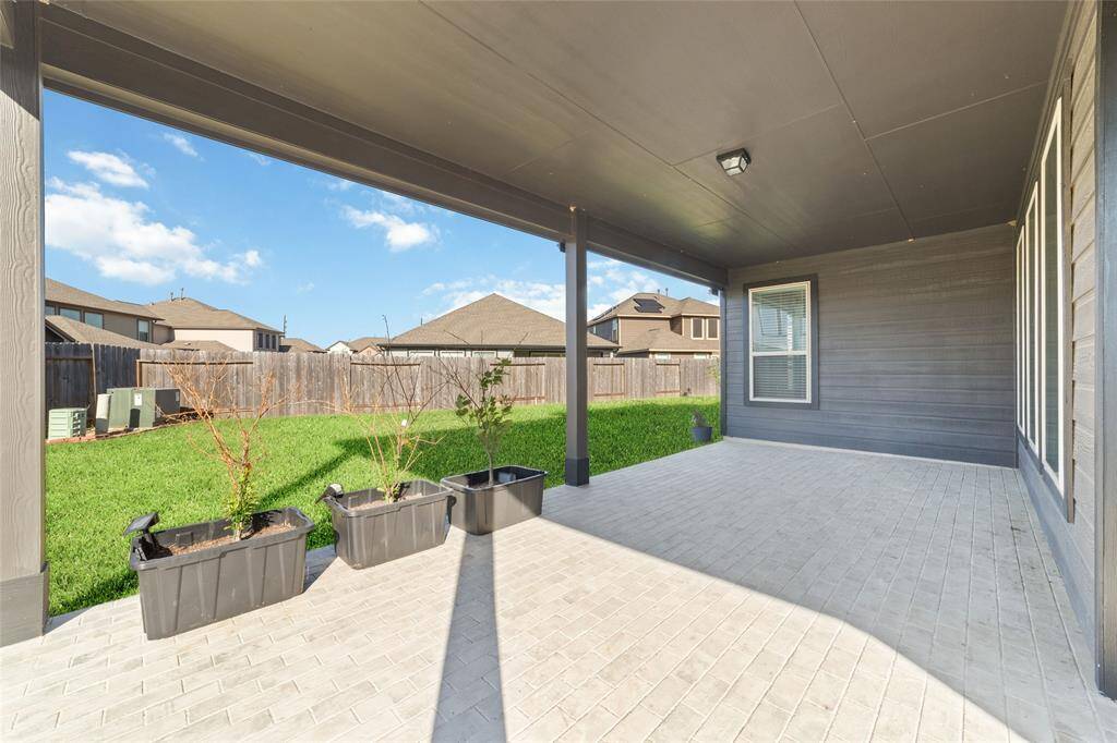 Extended covered patio