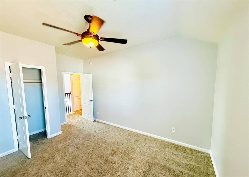 Large walk-in closet in the primary bedroom