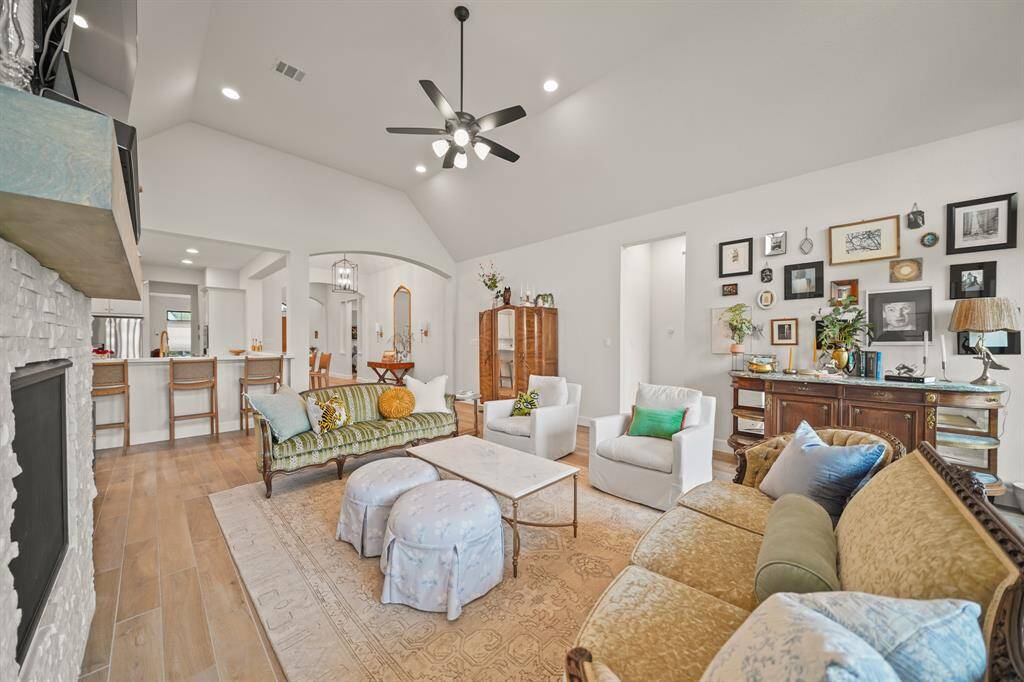Open-concept Family Room is spacious & inviting, perfect for relaxation & entertainment.