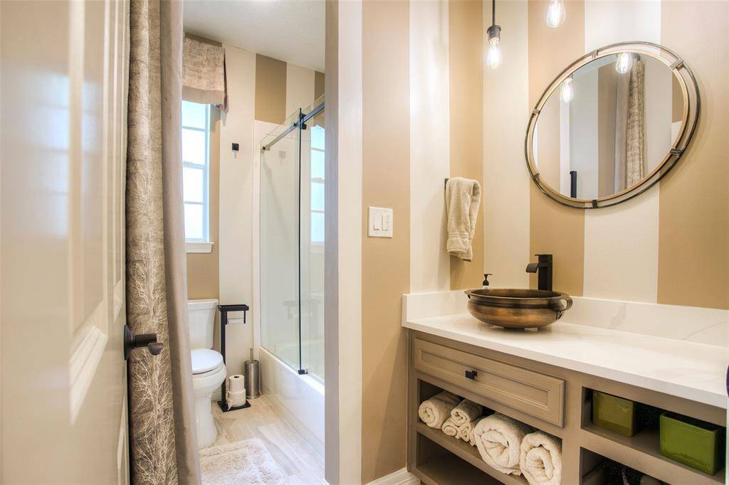 Lovely hall bath.