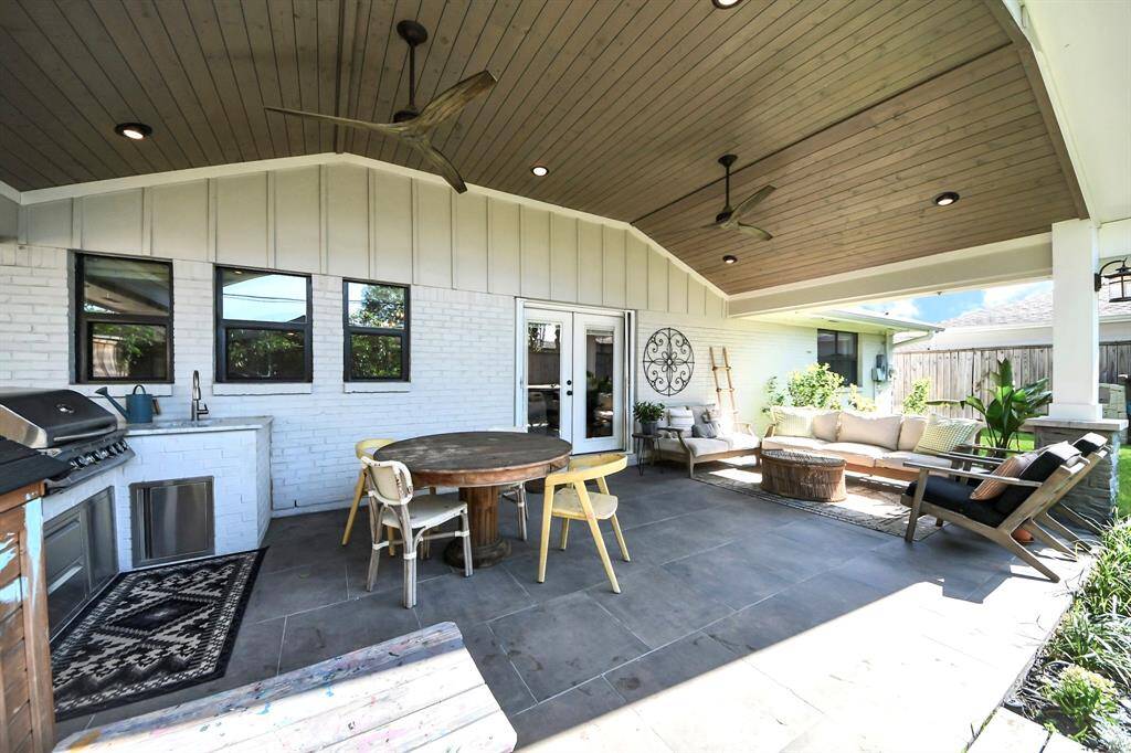 Spend your evenings and weekends in your backyard oasis including an outdoor kitchen and alfresco dining options.