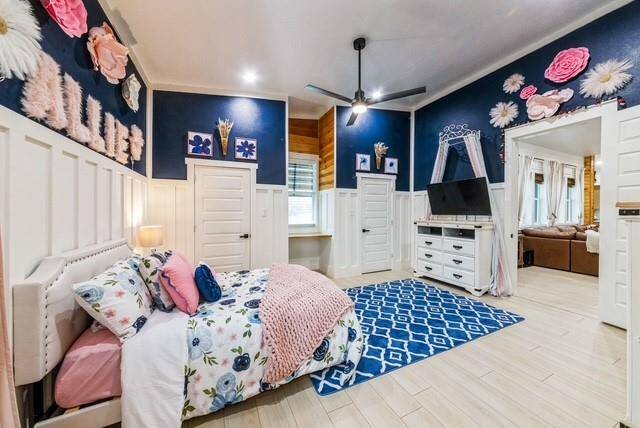 2 separate closets in this bedroom