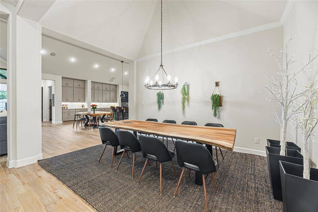 The dining room is the heart of this home and can easily fit the whole family!