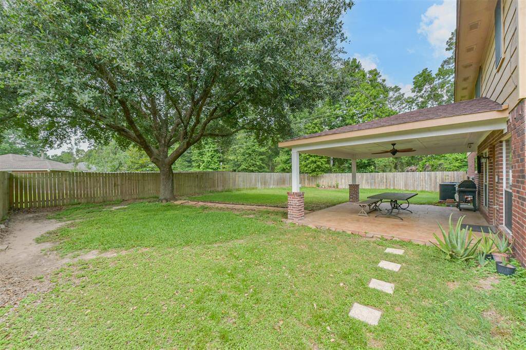 Let your imagination take over in the huge backyard. So much space to work with.