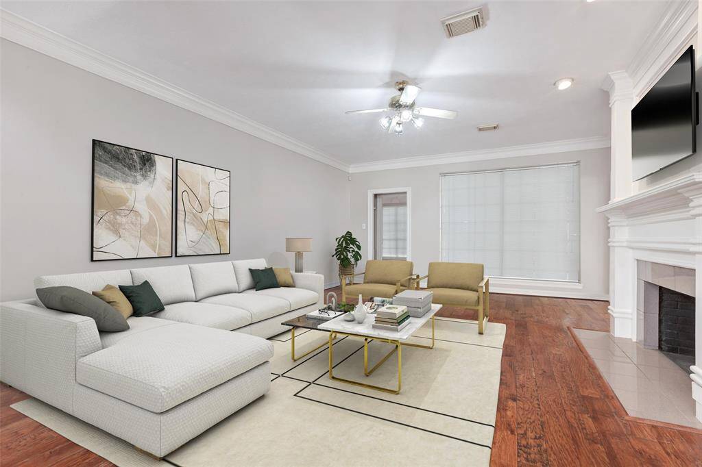 This virtually staged Family Room reflects what your home might look like.