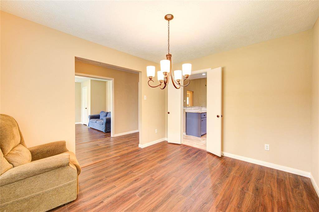 Dining room, just off the kitchen.