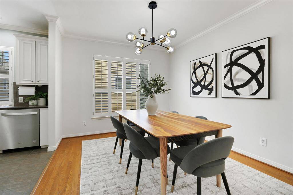 A beautiful view of the kitchen entry that showcases both function and flow for modern living
