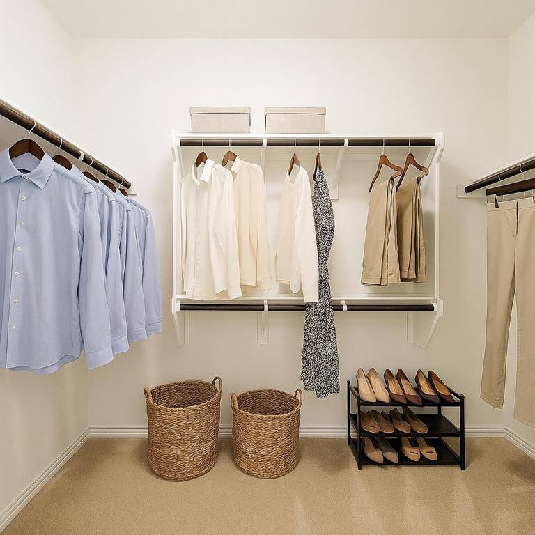 His & Hers Closets – No more storage battles!