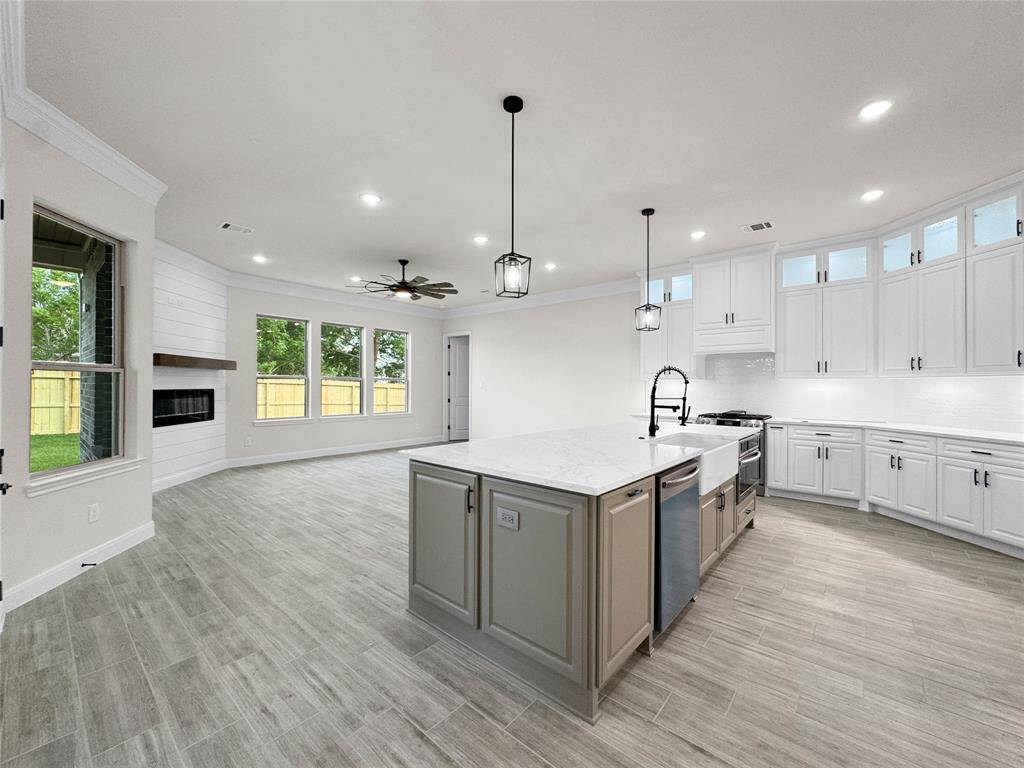 Similar Kitchen island in a Home Built by TX Best Home Builders