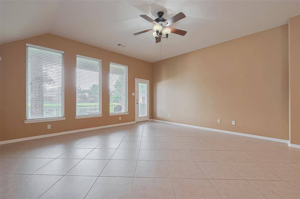 Large windows in family room