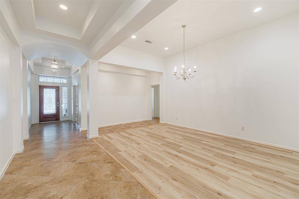 Formal dining is located off the front entry.