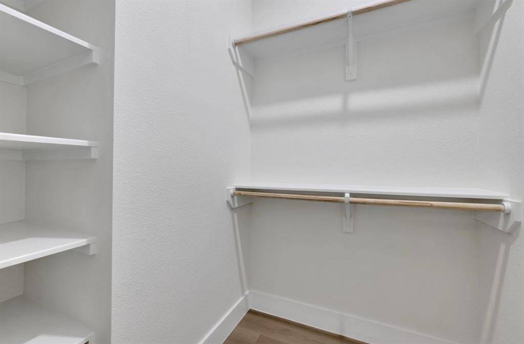 large walk-in closets with plenty of storage